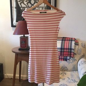 Reformation striped boat neck dress